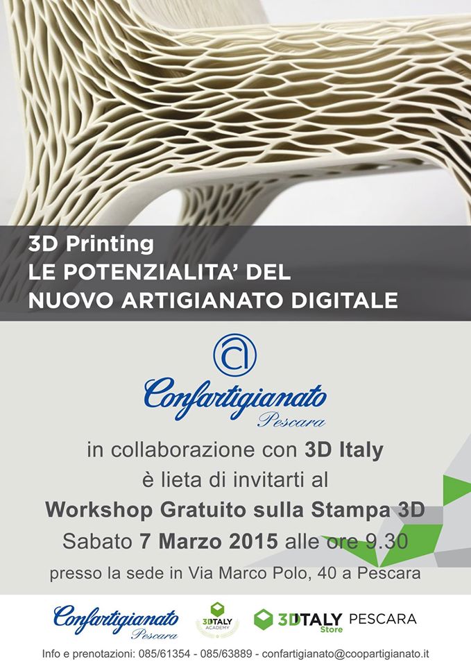 workshop  su stampa 3d