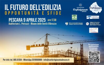 “Il Futuro dell’Edilizia: opportunità e sfide”, a Pescara il convegno dedicato a imprese e professionisti